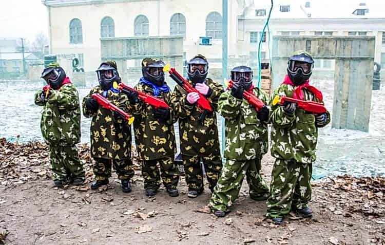 Детский пейнтбол